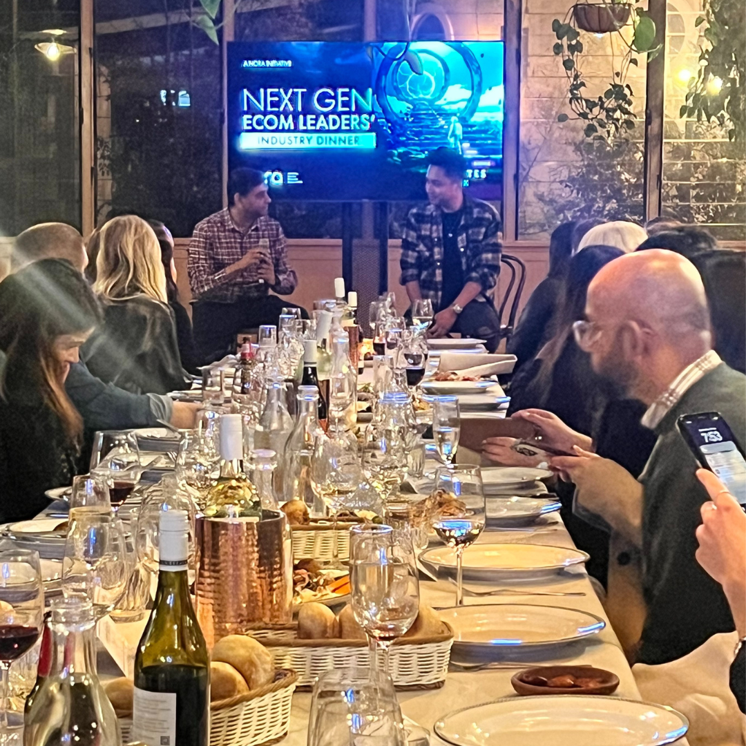 Invitees listen to the discussion at the Next Gen Ecom Leaders' Industry Dinner.