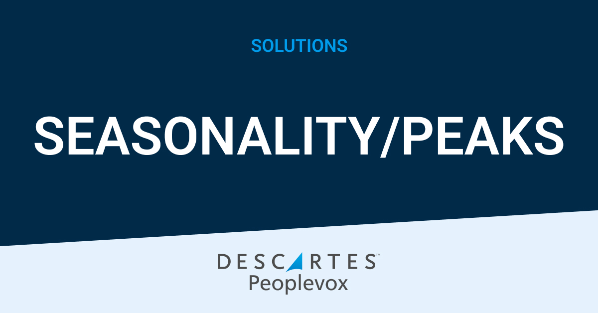 Seasonality/Peaks