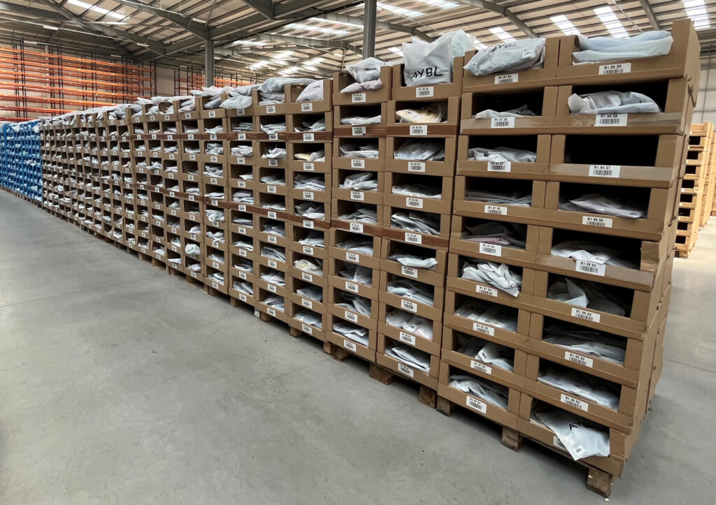 A Pick-Face wall at The AYBL Group's Warehouse.