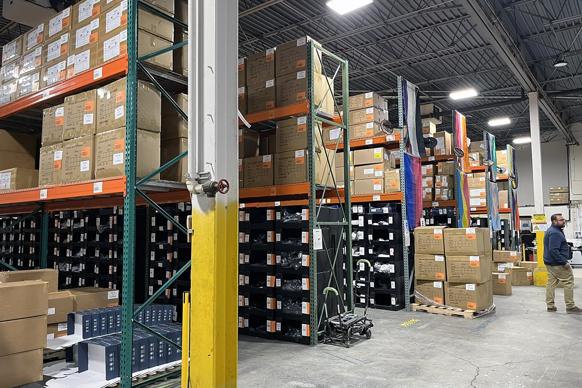 State & Liberty warehouse inventory is separate from physical store inventory